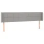 Hellgraues Stoffkopfteil mit LED 183x16x78/88 cm von vidaXL, Kopf- und Fußteile - Ref: Foro24-3123250, Preis: 72,70 €, Rabatt: %
