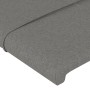 Cabecero con LED de tela gris oscuro 103x16x78/88 cm de vidaXL, Cabeceros y pies de cama - Ref: Foro24-3123227, Precio: 63,65...