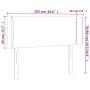 Cabecero con LED cuero sintético negro 103x16x78/88 cm de vidaXL, Cabeceros y pies de cama - Ref: Foro24-3123180, Precio: 47,...