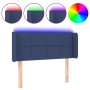 Cabecero con LED de tela azul 103x16x78/88 cm de vidaXL, Cabeceros y pies de cama - Ref: Foro24-3123232, Precio: 54,09 €, Des...