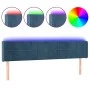LED-Kopfteil aus dunkelblauem Samt, 183 x 16 x 78/88 cm von vidaXL, Kopf- und Fußteile - Ref: Foro24-3123300, Preis: 86,29 €,...