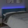 LED-Kopfteil aus dunkelblauem Samt, 183 x 16 x 78/88 cm von vidaXL, Kopf- und Fußteile - Ref: Foro24-3123300, Preis: 86,29 €,...