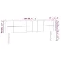 LED-Kopfteil aus dunkelblauem Samt, 183 x 16 x 78/88 cm von vidaXL, Kopf- und Fußteile - Ref: Foro24-3123300, Preis: 86,29 €,...