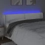 Kopfteil mit LED, weißem Kunstleder, 203 x 16 x 78/88 cm von vidaXL, Kopf- und Fußteile - Ref: Foro24-3123205, Preis: 66,25 €...