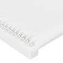 Kopfteil mit LED, weißem Kunstleder, 203 x 16 x 78/88 cm von vidaXL, Kopf- und Fußteile - Ref: Foro24-3123205, Preis: 66,25 €...