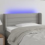 Cabecero con LED de tela gris claro 83x16x78/88 cm de vidaXL, Cabeceros y pies de cama - Ref: Foro24-3123350, Precio: 48,84 €...