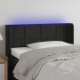 Cabecero con LED de terciopelo negro 103x16x78/88 cm de vidaXL, Cabeceros y pies de cama - Ref: Foro24-3123280, Precio: 59,34...