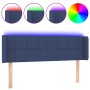 Cabecero con LED de tela azul 147x16x78/88 cm de vidaXL, Cabeceros y pies de cama - Ref: Foro24-3123240, Precio: 66,90 €, Des...