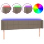 Cabecero con LED de tela gris taupe 203x16x78/88 cm de vidaXL, Cabeceros y pies de cama - Ref: Foro24-3123262, Precio: 76,05 ...
