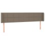 Cabecero con LED de tela gris taupe 203x16x78/88 cm de vidaXL, Cabeceros y pies de cama - Ref: Foro24-3123262, Precio: 76,05 ...