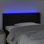 Cabecero con LED de tela negro 93x16x78/88 cm de vidaXL, Cabeceros y pies de cama - Ref: Foro24-3123360, Precio: 48,40 €, Des...