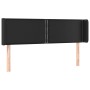 Cabecero con LED cuero sintético negro 147x16x78/88 cm de vidaXL, Cabeceros y pies de cama - Ref: Foro24-3123186, Precio: 61,...