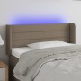 Cabecero con LED de tela gris taupe 103x16x78/88 cm de vidaXL, Cabeceros y pies de cama - Ref: Foro24-3123370, Precio: 47,47 ...