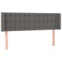 Cabecero con LED cuero sintético gris 147x16x78/88 cm de vidaXL, Cabeceros y pies de cama - Ref: Foro24-3123330, Precio: 69,6...