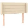 Cream fabric headboard with LED 83x16x78/88 cm by vidaXL, Headboards and footboards - Ref: Foro24-3123355, Price: 48,21 €, Di...