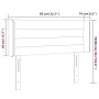 Cream fabric headboard with LED 83x16x78/88 cm by vidaXL, Headboards and footboards - Ref: Foro24-3123355, Price: 48,21 €, Di...