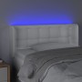 Cabecero con LED cuero sintético blanco 93x16x78/88 cm de vidaXL, Cabeceros y pies de cama - Ref: Foro24-3123315, Precio: 60,...