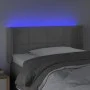 Light gray velvet headboard with LED 83x16x78/88 cm by vidaXL, Headboards and footboards - Ref: Foro24-3123266, Price: 55,30 ...