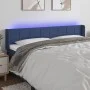 Blue fabric headboard with LED 183x16x78/88 cm by vidaXL, Headboards and footboards - Ref: Foro24-3123256, Price: 71,31 €, Di...