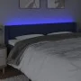 Blue fabric headboard with LED 183x16x78/88 cm by vidaXL, Headboards and footboards - Ref: Foro24-3123256, Price: 71,31 €, Di...