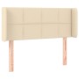 Cabecero con LED de tela crema 103x16x78/88 cm de vidaXL, Cabeceros y pies de cama - Ref: Foro24-3123231, Precio: 52,71 €, De...