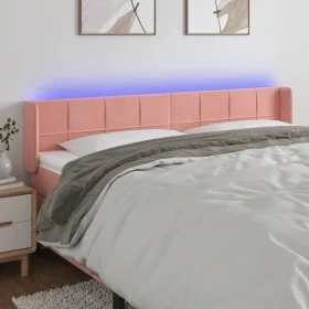 Cabecero con LED de terciopelo rosa 183x16x78/88 cm de vidaXL, Cabeceros y pies de cama - Ref: Foro24-3123301, Precio: 74,68 ...