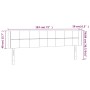 Cabecero con LED de terciopelo rosa 183x16x78/88 cm de vidaXL, Cabeceros y pies de cama - Ref: Foro24-3123301, Precio: 75,63 ...