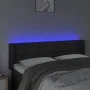 Headboard with LED black synthetic leather 147x16x78/88 cm by vidaXL, Headboards and footboards - Ref: Foro24-3123326, Price:...