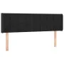 Black velvet headboard with LED 147x16x78/88 cm by vidaXL, Headboards and footboards - Ref: Foro24-3123286, Price: 85,44 €, D...