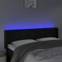 Cabecero con LED de terciopelo negro 147x16x78/88 cm de vidaXL, Cabeceros y pies de cama - Ref: Foro24-3123286, Precio: 66,09...