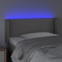 Cabecero con LED cuero sintético gris 93x16x78/88 cm de vidaXL, Cabeceros y pies de cama - Ref: Foro24-3123178, Precio: 51,72...