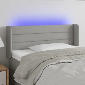 Hellgraues Stoffkopfteil mit LED 103x16x78/88 cm von vidaXL, Kopf- und Fußteile - Ref: Foro24-3123366, Preis: 48,65 €, Rabatt: %