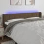 Dark brown fabric headboard with LED 183x16x78/88 cm by vidaXL, Headboards and footboards - Ref: Foro24-3123253, Price: 76,61...
