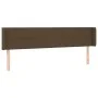 Dark brown fabric headboard with LED 183x16x78/88 cm by vidaXL, Headboards and footboards - Ref: Foro24-3123253, Price: 76,61...