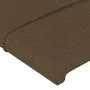 Dark brown fabric headboard with LED 183x16x78/88 cm by vidaXL, Headboards and footboards - Ref: Foro24-3123253, Price: 76,61...