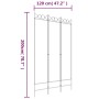 Biombo divisor de 3 paneles de tela blanco 120x200 cm de vidaXL, Divisores de ambientes - Ref: Foro24-350146, Precio: 35,49 €...