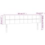 Cabecero con LED de terciopelo negro 183x16x78/88 cm de vidaXL, Cabeceros y pies de cama - Ref: Foro24-3123298, Precio: 87,41...