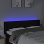 Cabecero con LED de tela negro 147x16x78/88 cm de vidaXL, Cabeceros y pies de cama - Ref: Foro24-3123376, Precio: 75,08 €, De...