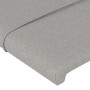 Cabecero con LED de tela gris claro 203x16x78/88 cm de vidaXL, Cabeceros y pies de cama - Ref: Foro24-3123258, Precio: 76,08 ...