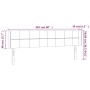 Cabecero con LED de tela gris claro 203x16x78/88 cm de vidaXL, Cabeceros y pies de cama - Ref: Foro24-3123258, Precio: 76,08 ...