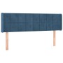 Cabecero con LED de terciopelo azul oscuro 147x16x78/88 cm de vidaXL, Cabeceros y pies de cama - Ref: Foro24-3123288, Precio:...