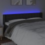 Cabecero con LED cuero sintético negro 183x16x78/88 cm de vidaXL, Cabeceros y pies de cama - Ref: Foro24-3123338, Precio: 68,...