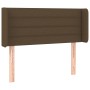 Cabecero con LED de tela marrón oscuro 83x16x78/88 cm de vidaXL, Cabeceros y pies de cama - Ref: Foro24-3123353, Precio: 43,9...