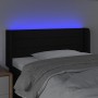 Cabecero con LED de tela negro 103x16x78/88 cm de vidaXL, Cabeceros y pies de cama - Ref: Foro24-3123368, Precio: 45,64 €, De...