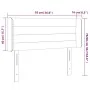 Kopfteil aus cremefarbenem Stoff mit LED 93x16x78/88 cm von vidaXL, Kopf- und Fußteile - Ref: Foro24-3123363, Preis: 60,31 €,...