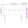 Cabecero con LED de terciopelo gris oscuro 93x16x78/88 cm de vidaXL, Cabeceros y pies de cama - Ref: Foro24-3123273, Precio: ...