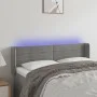 Light gray velvet headboard with LED 147x16x78/88 cm by vidaXL, Headboards and footboards - Ref: Foro24-3123424, Price: 64,65...