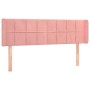 Cabecero con LED de terciopelo rosa 147x16x78/88 cm de vidaXL, Cabeceros y pies de cama - Ref: Foro24-3123289, Precio: 70,88 ...