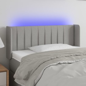 Cabecero con LED de tela gris claro 103x16x78/88 cm de vidaXL, Cabeceros y pies de cama - Ref: Foro24-3123464, Precio: 52,94 ...