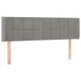 Light gray velvet headboard with LED 147x16x78/88 cm by vidaXL, Headboards and footboards - Ref: Foro24-3123284, Price: 76,50...